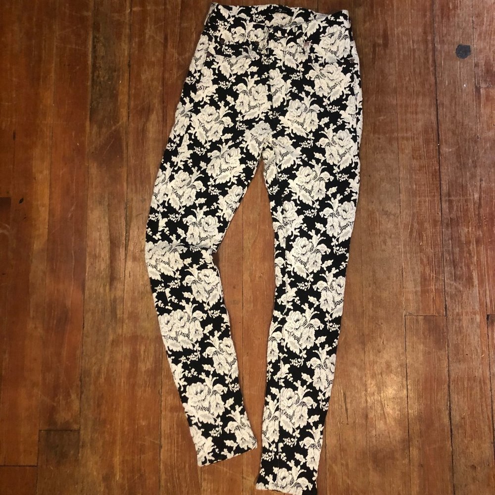 7 For All Mankind embroidered jeggings